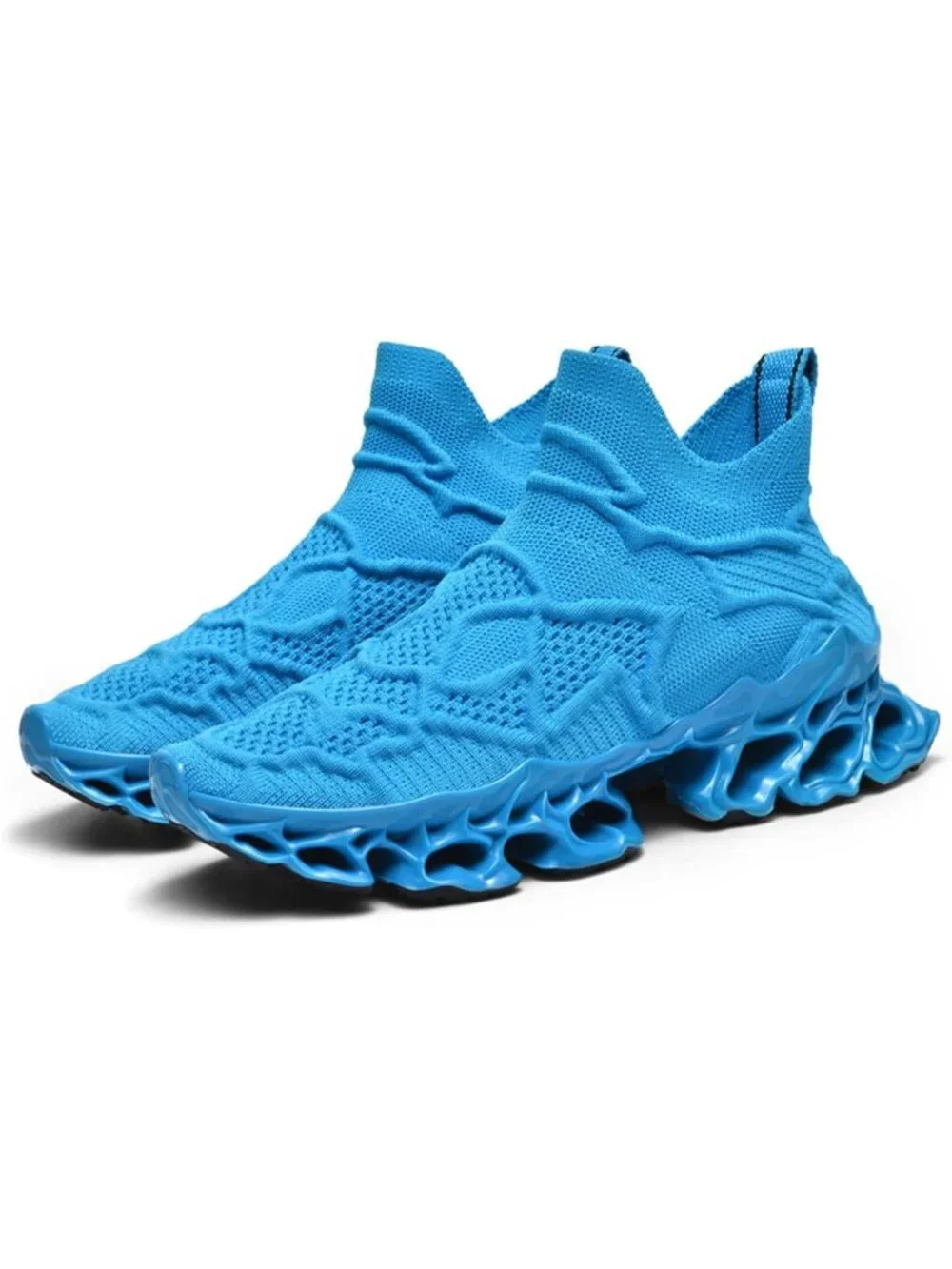 🆕Men's Blue Slip on Loafers Walking Tennis Shoes Running Blade Sneakers